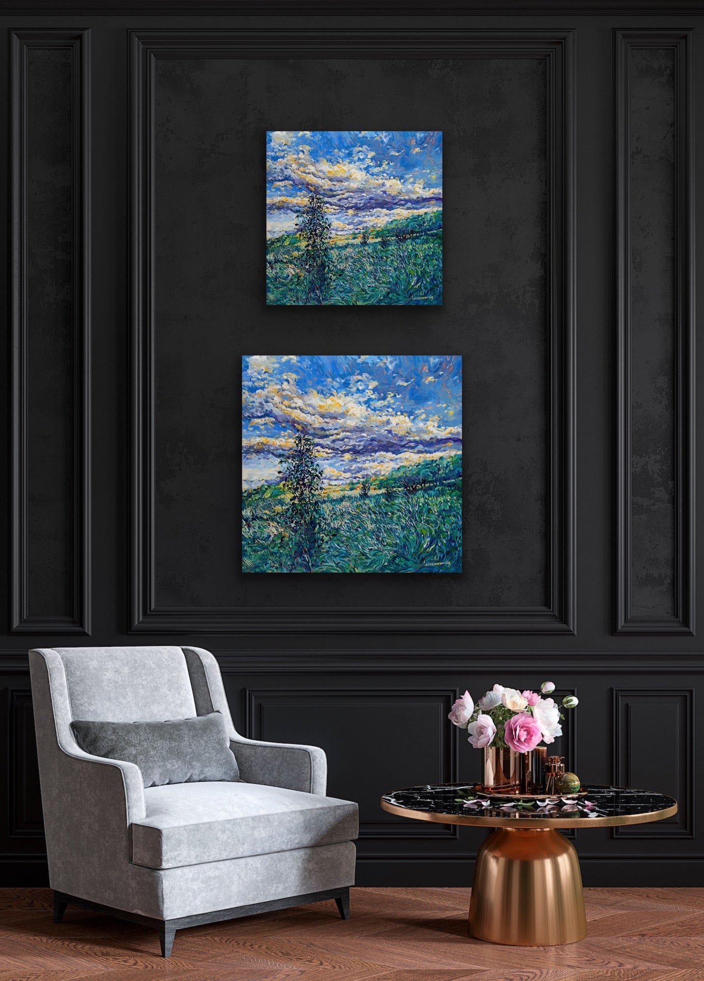 blue marsh expanse fine art print